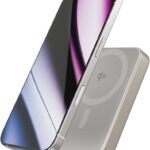 Epico UltraPack Qi2 10000 mAh Mag+ alumínium vezeték nélküli powerbank EM71b, titánium