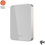 FIXED MagZen 10 Crystal Power bank Qi2 vezeték nélküli töltéssel, MagSafe kompatibilis, 10000 mAh, titán