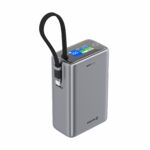 Swissten 25000 mAh travel integrált kábellel, szürke