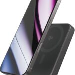 Epico UltraPack Qi2 10000mAh Mag+ alumínium, vezeték nélküli power bank, EM71b – fekete