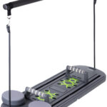 Trizand 27190 Multifunkcionális Pilates edződeszka fogantyúkkal, 97 × 35 cm, szürke
