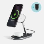 Epico UltraBase Qi2 2in1 Mag+ EX40 vezeték nélküli töltőállvány – fekete