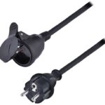 Solight kültéri hosszabbító, 10 m, 1 aljzat, IP44, H07RN-F neoprén, 3×2,5 mm²