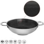 ORION COOKCELL WOK Serpenyő, tapadásmentes felület, 3 réteg, átm. 28 cm