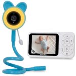 EVOLVEO N35 Baby Monitor kamerával, VOX, hőmérő, éjjellátó, RGB fénnyel, kék