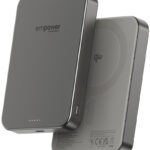 PanzerGlass Empower vezeték nélküli Qi2 powerbank 10000 mAh, MagSafe, szürke